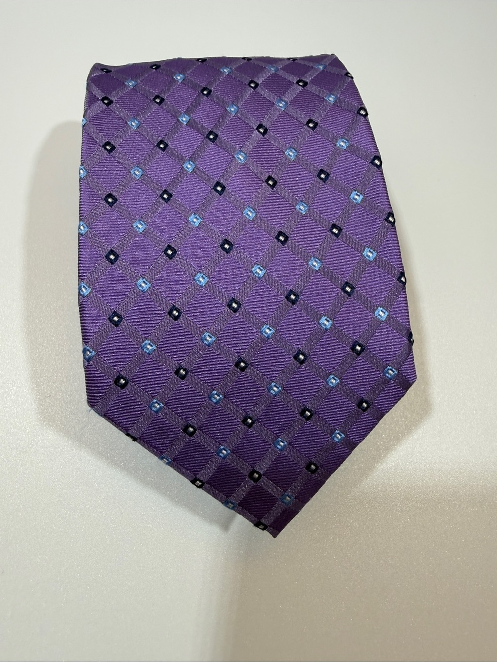 Purple Men's Pattern Silk Tie